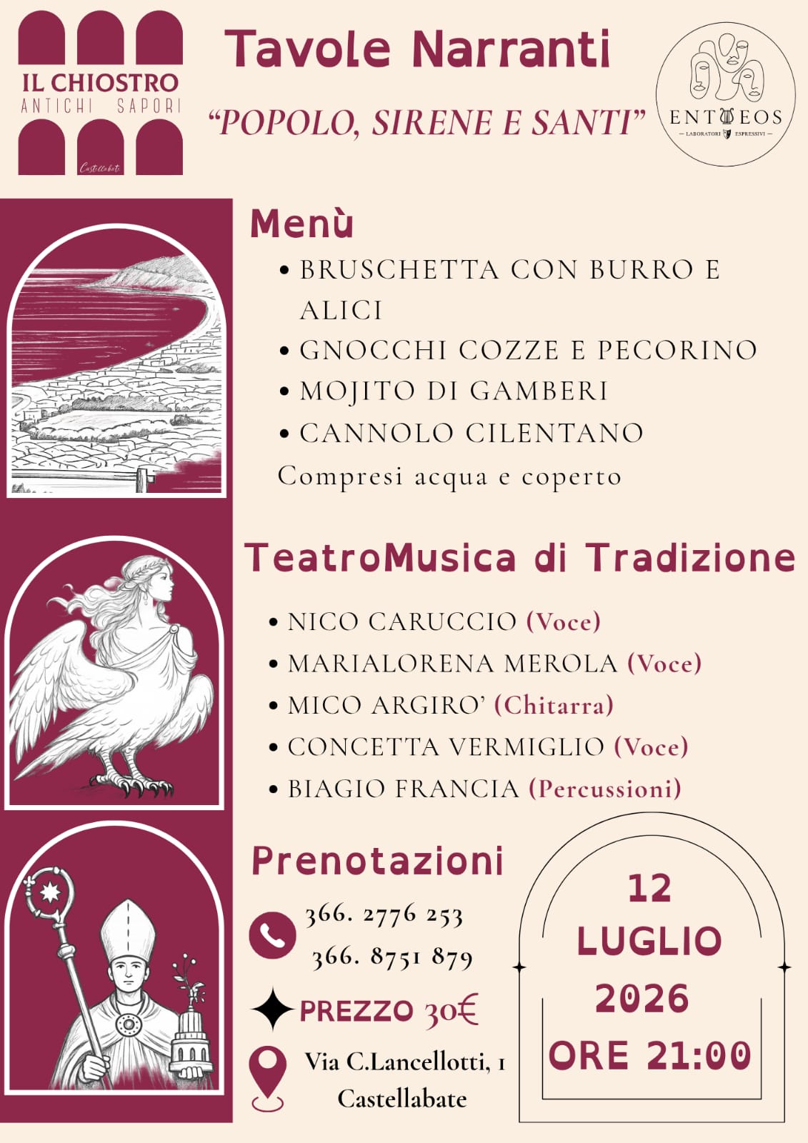 Tavole Narranti – “Popolo, Sirene e Santi”