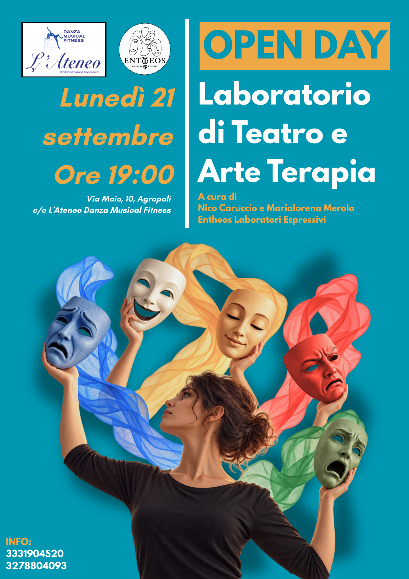 Open Day — Laboratorio di Teatro e Arte Terapia, 21 settembre 2026
